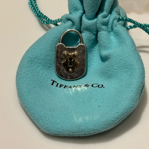 Tiffany & Co. Lock Charm - Silver & Gold - Picture 3 of 5